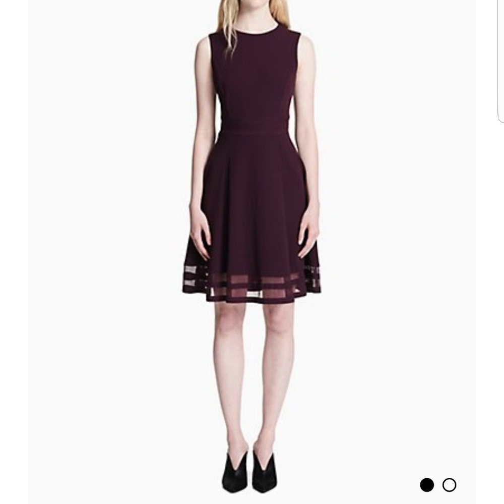 💙SOLD💙 Burgundy Calvin Klein Midi Dress
